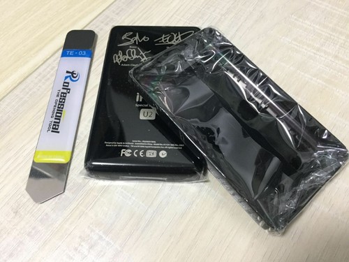 BLACK U2 Back Rear Housing Case Cover Panel Shell For iPod Classic 6th Gen 160GB - 第 5/6 張圖片