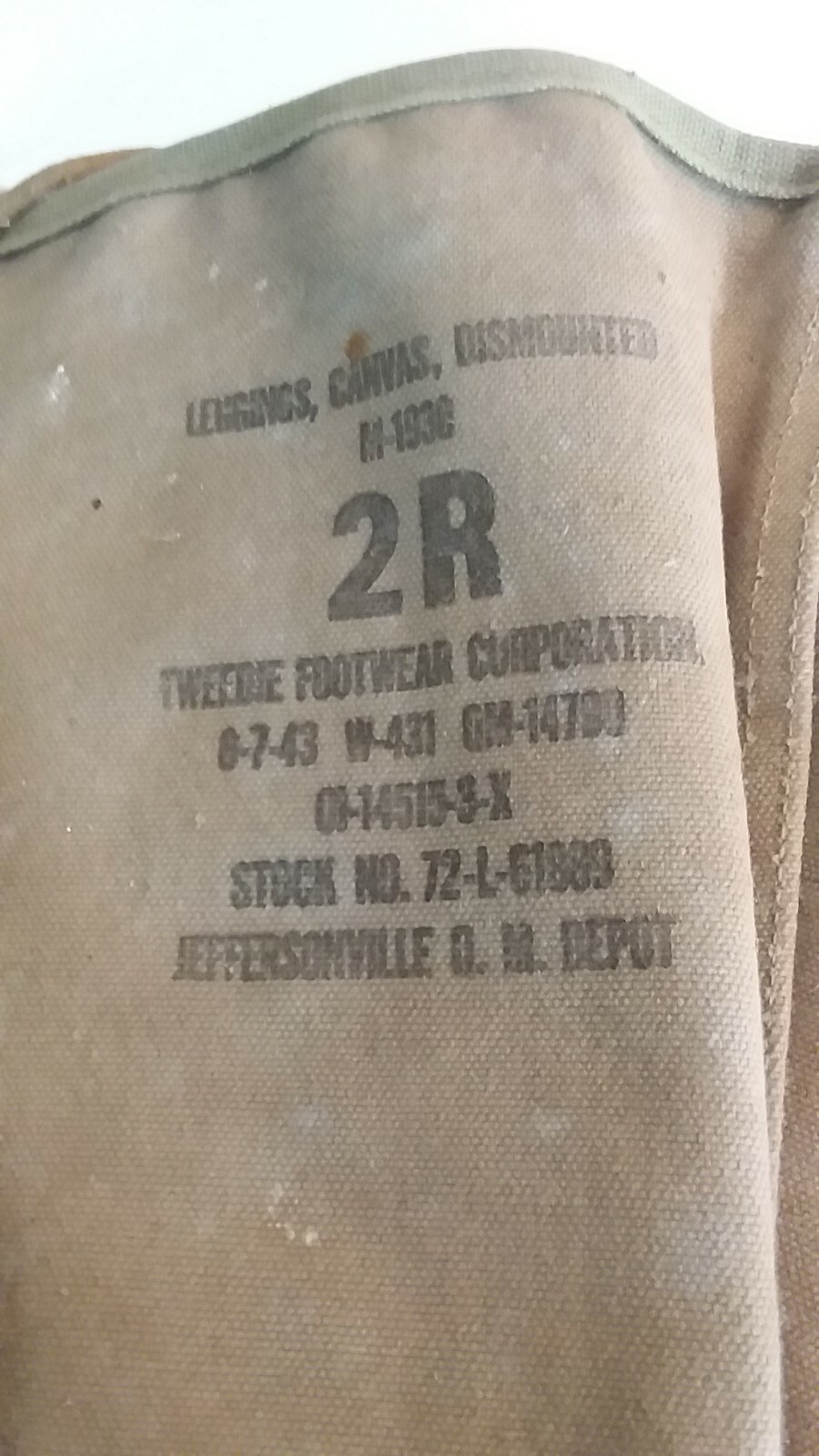 vintage original 1 pair army chaps tan in color dated 06/07/1943 | eBay
