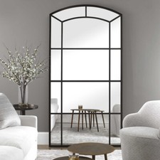 Camber Arched Mirror Floor Leaner Or Wall Mir...