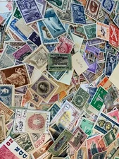200 Worldwide Stamps Off Paper