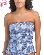 Tommy Bahama Sanibelle Blues Seashell Underwire Bandini Bathing Swim Suit Top XS