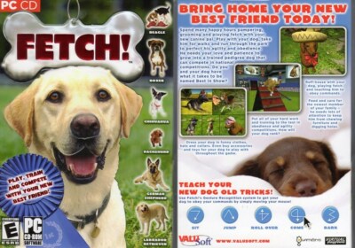 FETCH! - Play, Train & Compete (PC-CD, 2006) for Windows 98/Me/XP - NEW in BOX