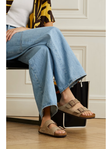 Birkenstock Arizona Taupe Soft Footbed Suede Sandals Size 44 (M 10.5 W 12) - Picture 2 of 13