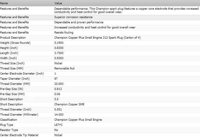 Juego de 6 bujías Champion de cobre para Jeep J-3800 L6-3,8 L 1965-1967 Foto 3 de 4