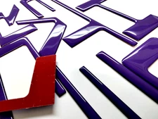 3D PURPLE RAISED DOMED TAILGATE LETTER FOR COLORAD 2021-2022