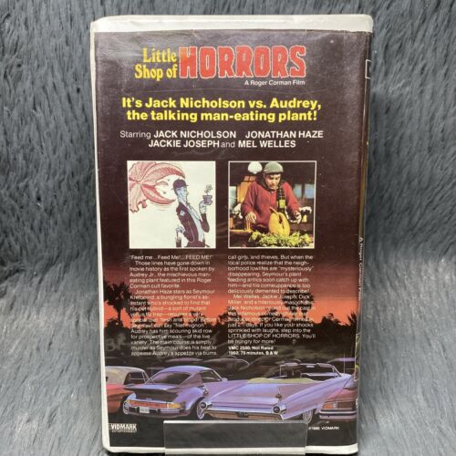 Little Shop Of Horrors VHS Tape 1985 Vidmark Entertainment Horror Clamshell Film - Picture 4 of 8
