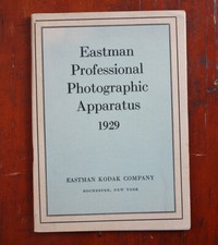 KODAK 1929 EASTMAN PROFESSIONAL PHOTOGRAPHIC APPARATUS CATALO/cks/206415
