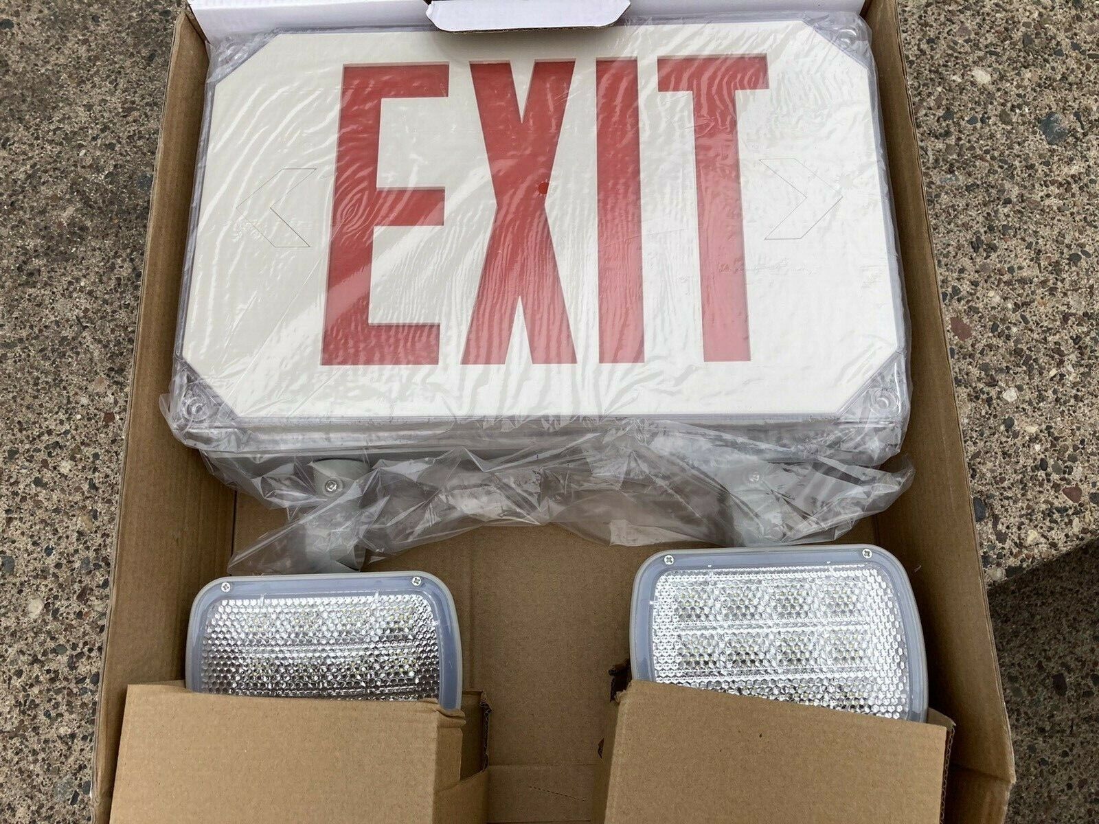 LED Energy Plus Exit Sign Super special price White Emergency Adjus Courier shipping free shipping Red 2 Light With