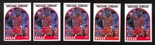 1989-90 Hoops #200 MICHAEL JORDAN Chicago Bulls 5ct Basketball Card Lot 3602I