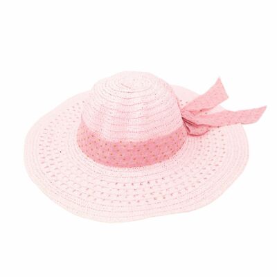 Women's Ultra Wide Brim Pink Hats Floppy Foldable Straw Summer