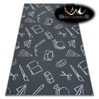 Amazing Modern carpet RUG "SCHOOL" for kids grey fitted carpet Best Quality