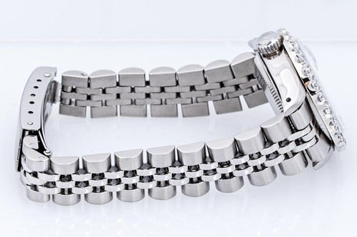 Rolex Lady DateJust Slate Stainless Steel Diamond Bezel Grey Roman Watch 2.00 CT - Picture 9 of 12
