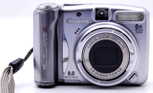 Canon PowerShot A720 IS 8.0MP 6x Optical Zoom Compact Digital Camera, Tested