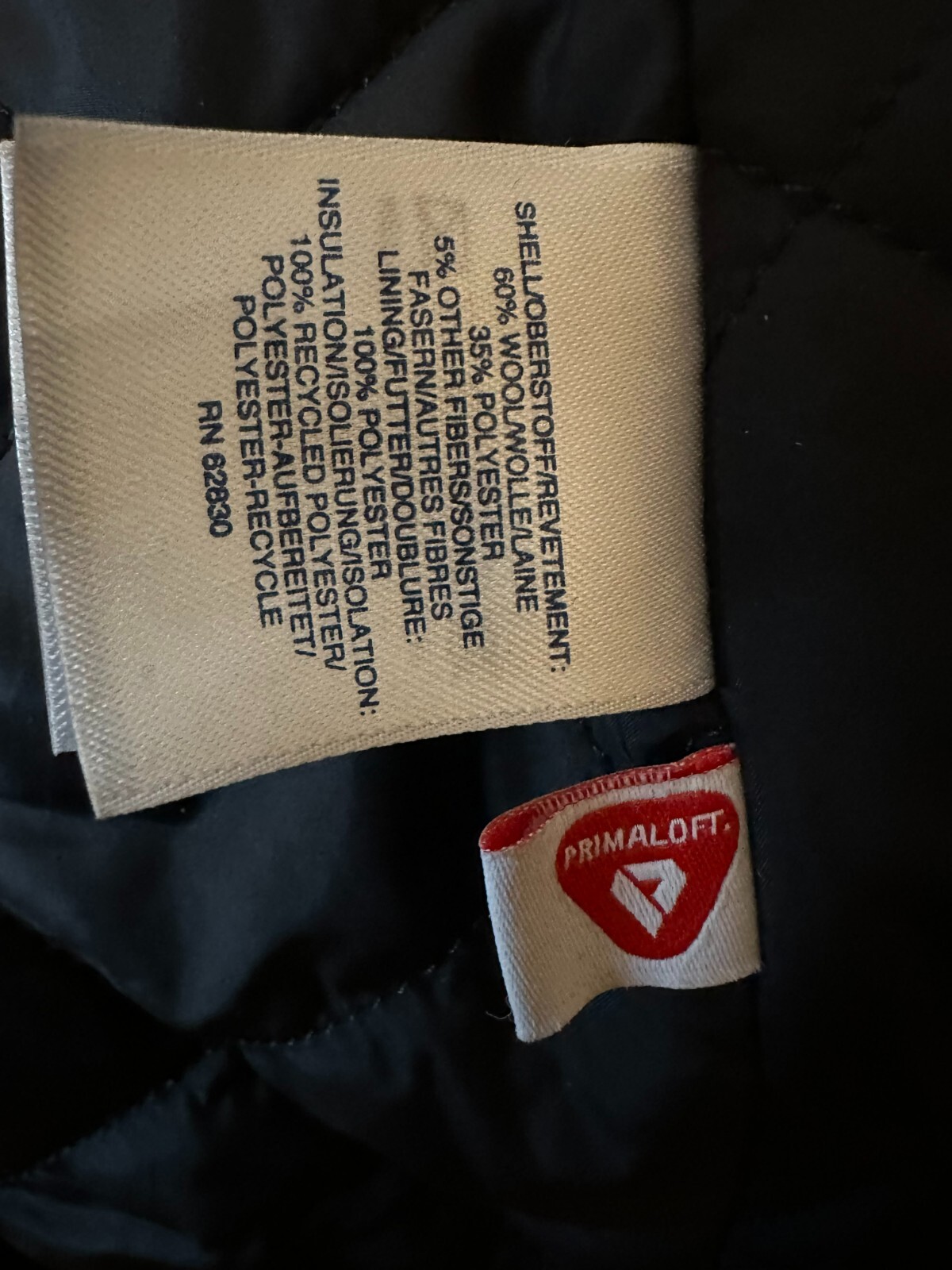 Black Women's Insulated Wool Coat Lands End Petite Size 16 WP eBay