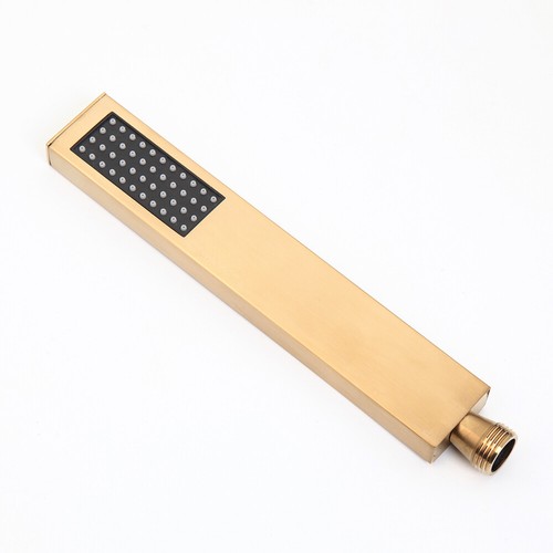 Brushed Gold Floor Mount Free Standing Tub Mixer Faucet Filler Hand Shower Tap - Picture 54 of 56