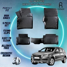 Custom Floor Mats Fits Audi Q7 2006-2015 TPE Rubber All Weather Protect Liners