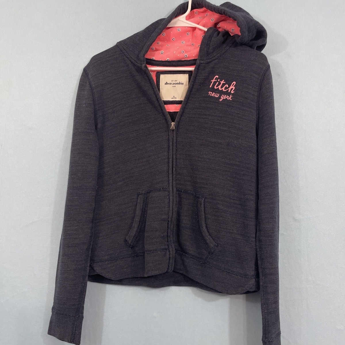 y2k Abercrombie&amp;Fitch パーカー 平成ギャル S（C713） アバクロ ジップパーカー 濃いピンク y2k 平成ギャル - メルカリ