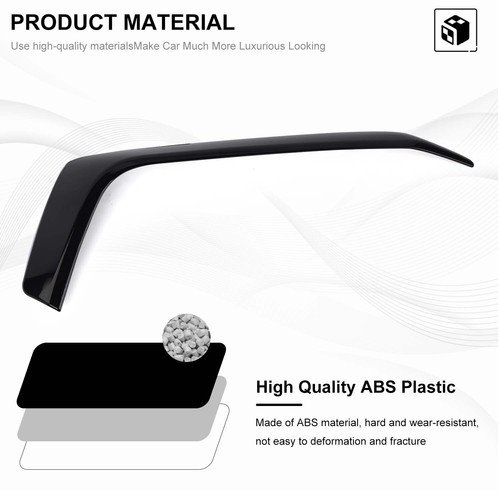 For Ford Mustang 2024+Gloss Black Front Grill Trim Cover Bumper Frame Cover Trim - Picture 11 of 15