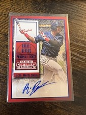 2015 Contenders - Prospect Ticket Blue Foil #32 Rafael Devers Auto (AU, RC)