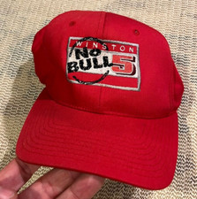 Winston Hat Red Adjustable Snapback Nascar Racing Cigarettes VTG 90s Promo