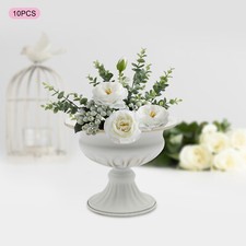 Used 10pcs Modern Style Metal Vase Wedding Party Decoration Mini Sized 12cm/4.7"