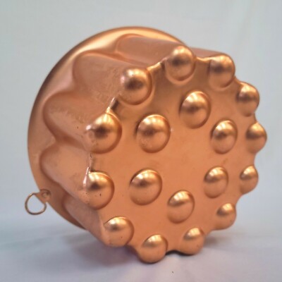 Vintage BIGRA SwissMar TALL BUBBLE TOP Copper JELLO CAKE MOLD CHRISTMAS- Mint!