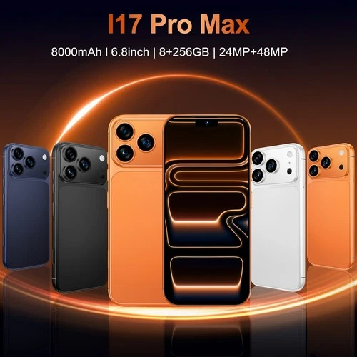 i17 Pro max Smartphone 6.8" HD Unlocked Android 8+256GB 8000mAh 24+48MP Dual SIM - Picture 2 of 19
