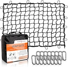 Seven Sparta 5’ x 7’ Large Bungee 5'x7' to 10'x14', Black 