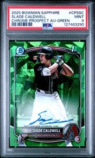 2025 GREEN #CPSSC SLADE CALDWELL 22/99 PSA 9