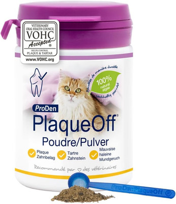 Proden Plaqueoff Pulver Für Katzen Zahnpflege 40 G, Natürliche Zahnreinigung, Za