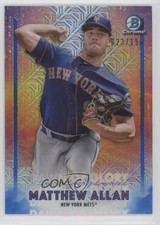 2021 Bowman Chrome Dawn of Glory Mega Box Mojo Blue Refractor Matthew Allan 6a7