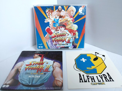 Street Fighter II 2 G.S.M. CAPCOM 4 ALFH LYRA w/Sticker Game Music JAPAN