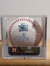 BRYAN ABREU Houston Astros Signed 2022 World Series OML Baseball (JSA Basic COA)
