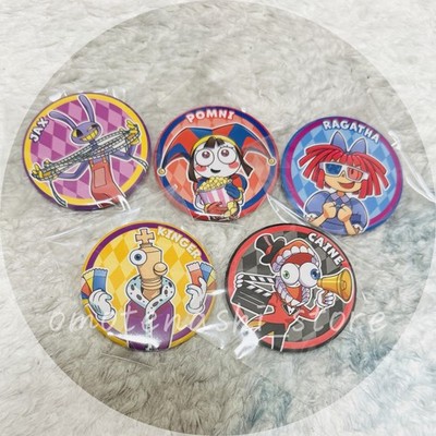 The Amazing Digital Circus Movie Button Badge Pomni Jax Ragatha Caine Kinger Set