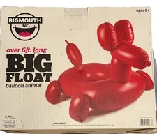 Big Mouth Inc Giant Balloon Animal Red Pool Float Summer Pool Beach Inflatable