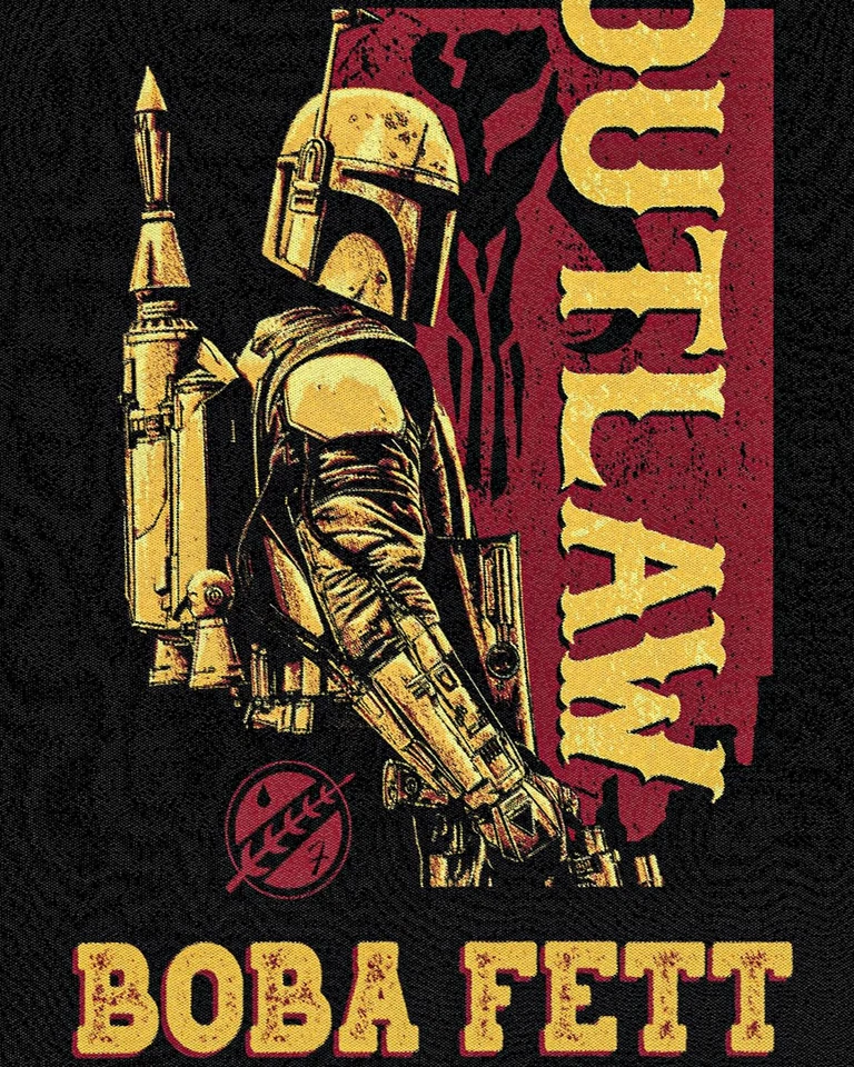 Northwest Star Wars - Manta de tapiz tejida Book of Boba Fett, 48" x 60", Foto 2 de 4