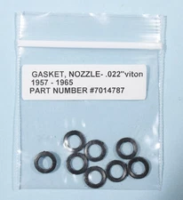 1957-1965 Corvette  Fuel Injection ViITON Nozzle Gaskets  Set 8 , Free Shipping