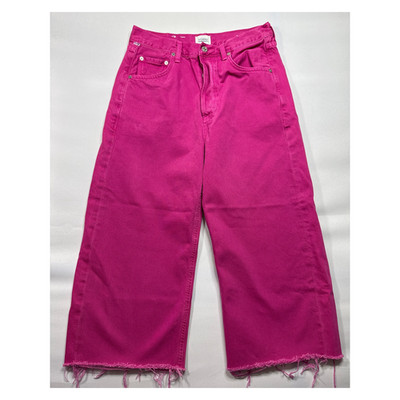 Citizens of Humanity Women's Ayla Undone Hem Crop Pink  Jeans -27 (28x20.5)*