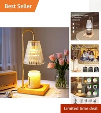 Candle Warmer Lamp - Deluxe Timer Dimmer Design for Scented Home Relaxation
