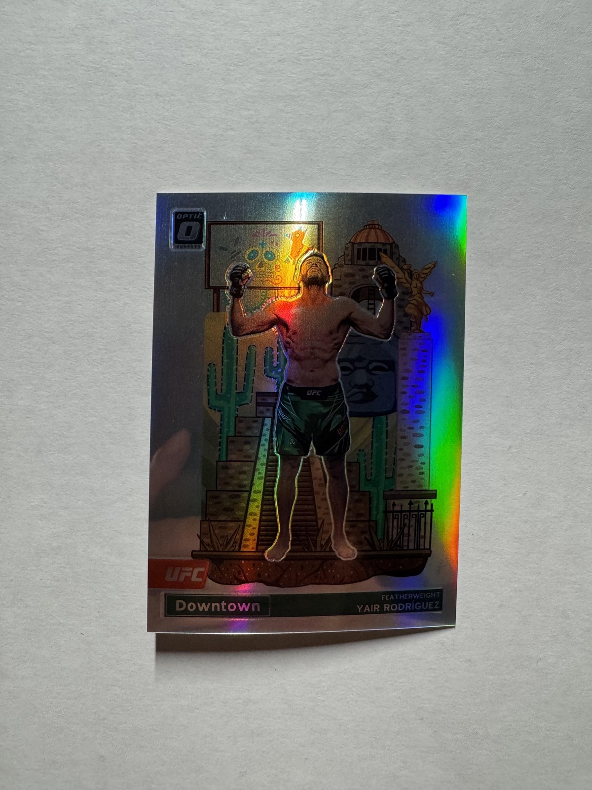 Yair Rodriguez 2023 Panini Donruss Optic UFC #4 Downtown Prizm Silver Case Hit