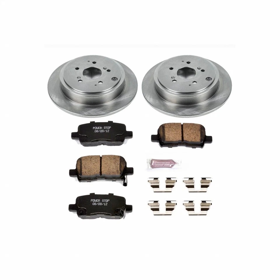 Kit de frenos Power Stop para Acura MDX 2001 02 03 04 05 2006 trasero - Autospecialty Foto 2 de 4