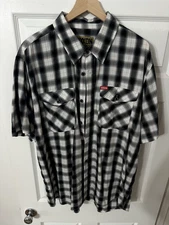 Dixxon Flannel Co. 2XL Bamboo Plaid Black and White