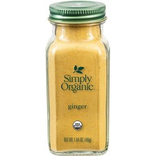 Simply Organic Ground Ginger Root, 1.64 Ounce, Non ETO, oz Pack of 1 