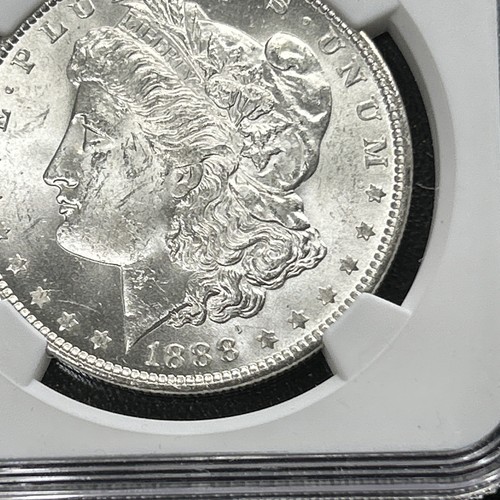Dólar de plata Morgan 1888-O $1 "como nuevo de Nueva Orleans" NGC MS62 MS 62 MEJOR O COMO NUEVO - Imagen 5 de 17
