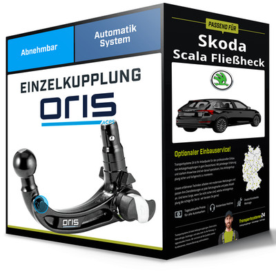Abnehmbare Anhängerkupplung für SKODA Scala Fließheck 02.2019-jetzt Typ NW1 Oris