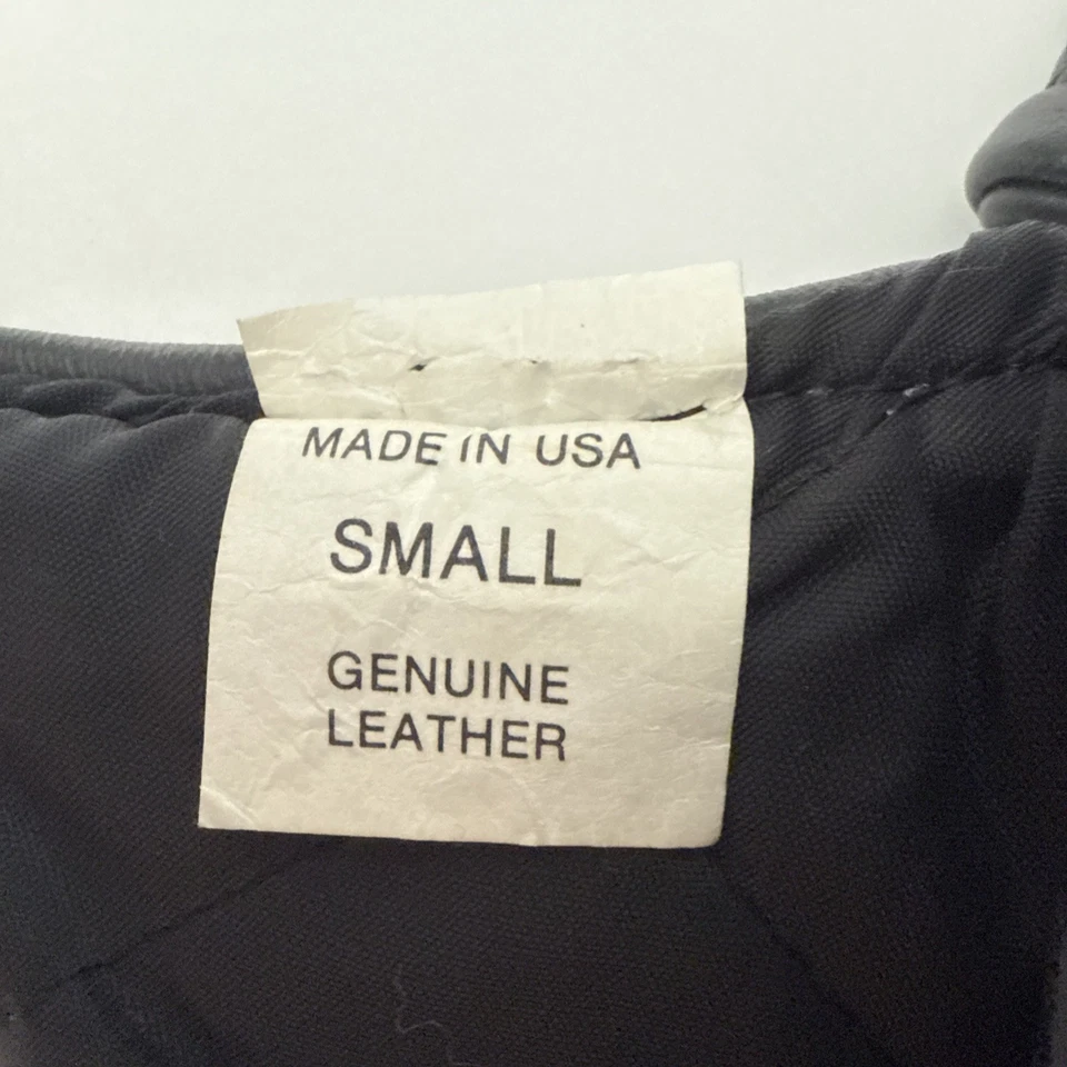 Sombrero Trampero Piloto Aviador Moto De Colección Hecho en EE. UU. Cuero Genuino Talla S Foto 4 de 4