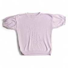 Vintage, 90 s Light Purple short sleeve knit ...