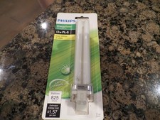 NEW Philips energy saver replacement CFL 13w PL-S compact cool white 4100K bulb
