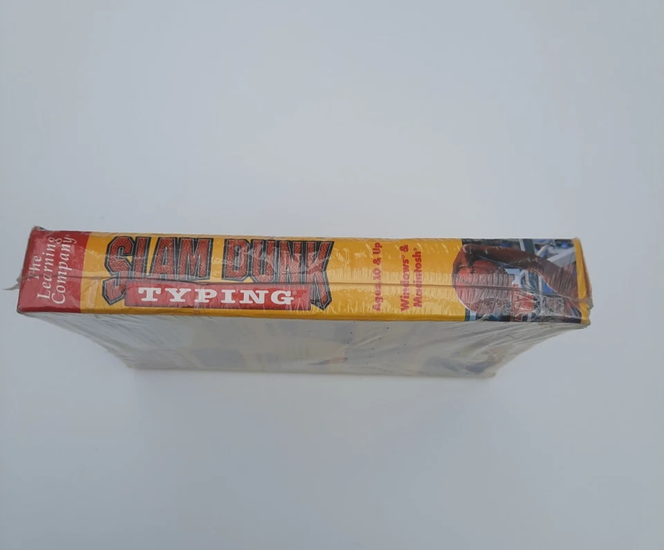 Slam Dunk Typing PC CD-ROM The Learning Company 1997 Sealed New Box Warp Damage - Image 4 of 4