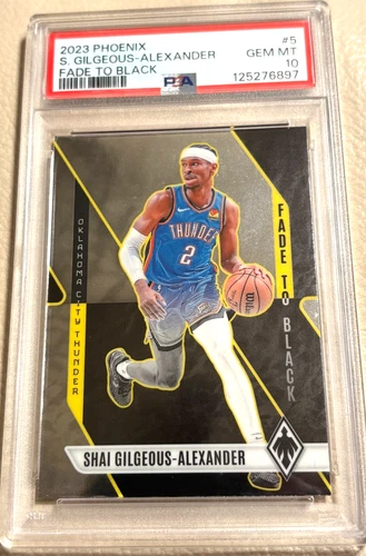 2023 Panini Phoenix #5 Shai Gilgeous-Alexander "Fade to Black" - PSA10 Gem Mint!